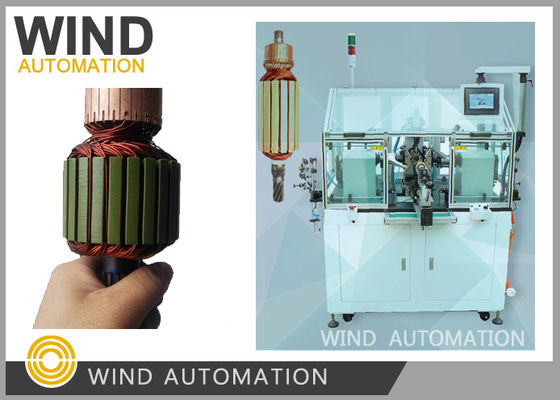 Armatura Winder Rotor Winding Machine Two Flier Slotted Commutator PMDC Motor dostawca