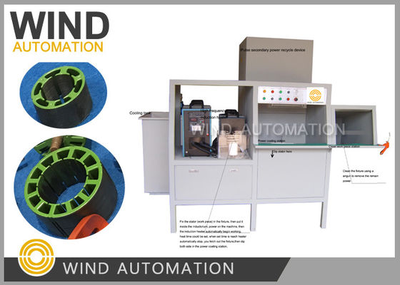 Inside Slot Stack Fluidization Coater For Brushless DC Motor Blue Green Resin